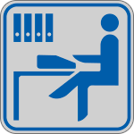 [9659B] 9659B - Etichetta argento simbolo UFFICIO