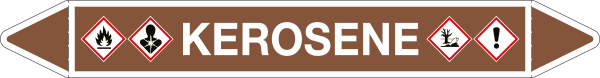 [99C400D] 99C400D - etichetta singola autoadesiva con frecce e simboli KEROSENE