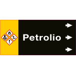 [99C480NFD] 99C480NFD - etichetta fondo nero "PETROLIO" destra