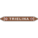 [99C530A] 99C530A - foglio da 5 etichette autoadesive con frecce e simboli TRIELINA