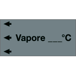 [99C600NES] 99C600NES - Etichetta fondo grigio "VAPORE.. C" sinistra