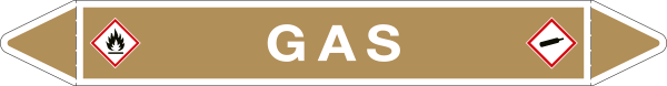 [99C650B] 99C650B - foglio da 5 etichette autoadesive con frecce e simboli GAS