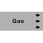 [99C650NCD] 99C650NCD - foglio da 5 etichette fondo grigio" GAS  " freccia destra