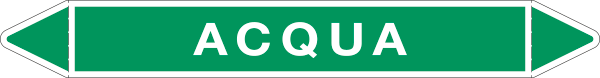 [99C710A] 99C710A - foglio da 5 etichette autoadesive con frecce e simboli ACQUA