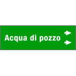 [99C810NBD] 99C810NBD - foglio da 5 etichette fondo verde" ACQUA DI POZZO"   destra