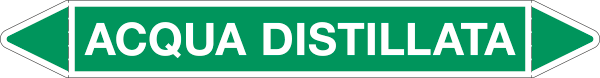 [99C840A] 99C840A - foglio da 5 etichette autoadesive con frecce+simb ACQUA DISTILLATA