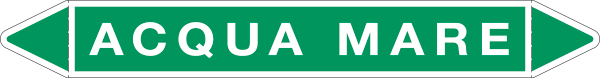 [99C870C] 99C870C - Etichetta autoadesiva con frecce e simboli per ACQUA MARE