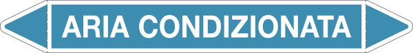 [99C960B] 99C960B - foglio da 5 etichette autoadesive con frecce+simb ARIA  CONDIZIONATA