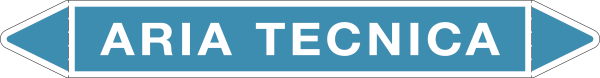 [99D010A] 99D010A - foglio da 5 etichette autoadesive con frecce+simboli ARIA TECNICA