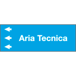 [99D010NDS] 99D010NDS - Foglio da 5 etichette "ARIA TECNICA " sinistra