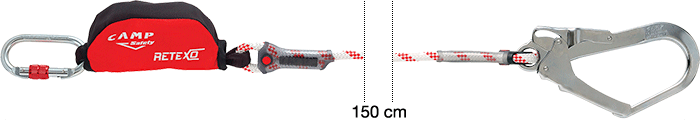 [ANC5050103] ANC5050103 - cordino con assorbitore di energia lunghezza 150 cm