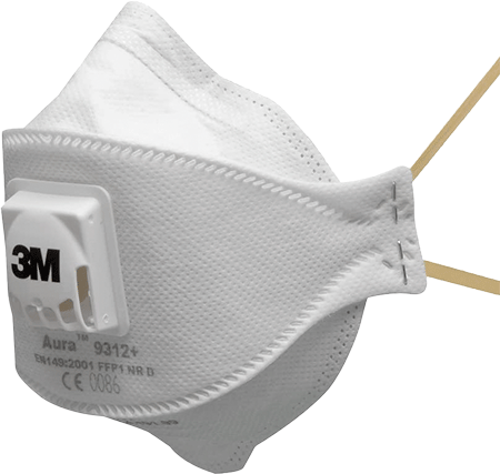 [AP9312] AP9312 - Respiratore 3M 9312+ pieghevole FFP1 polveri con valvola