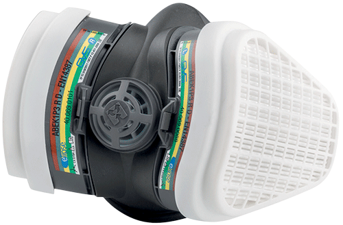 [APS491] APS491 - semimaschera GVS con filtri ABEK1 P3 RD sostituibili tg. M/L
