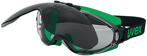 [APU2045] APU2045 - occhiali a mascherina per la saldatura lente flip up grigia IR5