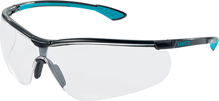 [APU3376] APU3376 - Occhiale SPORTSTYLE 9193 montatura nera/azzurra lente polic.incolore