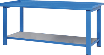 [ARBT11] ARBT11 - tavolo da lavoro con bordo di contenimento sui 3 lati cm 100x88 h.