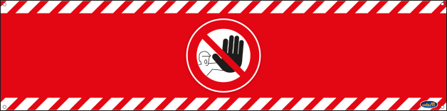 [BAN180P802] BAN180P802 - Banner divieto accesso 180 x 45