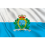 [BAPES150SM] BAPES150SM - bandiera SAN MARINO con lavorazione mm 1000x1500