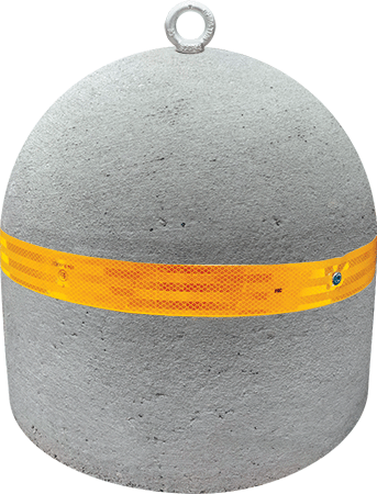 [BC300R] BC300R - Base grigia 210Kg con banda rinfrangente e golfare