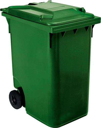 [BIC0360G] BIC0360G - Cassonetto mobile portarifiuti da litri 360 VERDE