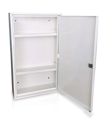 [BRA103V] BRA103V - armadietto metallo bianco 1 anta 2 ripiani serratura metallo VUOTO