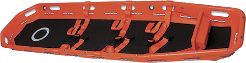 [BRB105] BRB105 - barella Basket con materassino in poliuretano e 3 cinture ad innesto