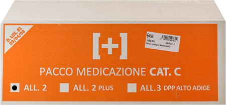 [BRP200] BRP200 - pacco di reintegro in cartone contenuto All.2 D.M. 388