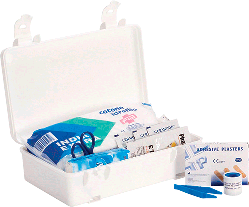 [BRV307] BRV307 - valigetta in plastica pronto soccorso per autovetture private