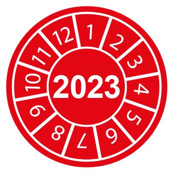 [CBC28823] CBC28823 - fg.da 10 bollini identificazione 2023 rosso