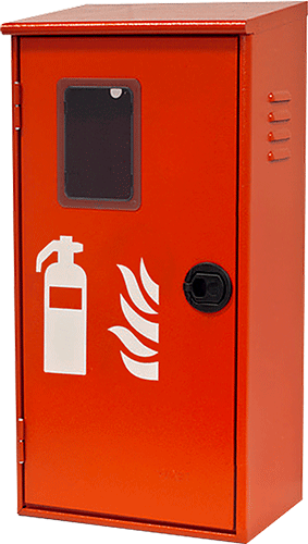 [CEN664] CEN664 - Cassetta portaestintori TEXAS acciaio verniciato x estintori da 6 kg.