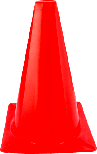 [CO84] CO84 - Cono segnale polietilene rosso fluorescente