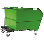 [COM221G] COM221G - benna porta rottami 1000lt ( montata)mm1500x1495x1137