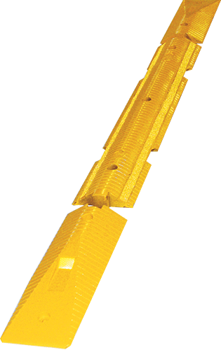 [COT500] COT500 - cordolo delimitatore omologato in gomma giallo elem.centrale h.5 cm.