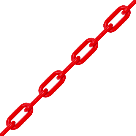[CP1033] CP1033 - Catena plastica colore rosso