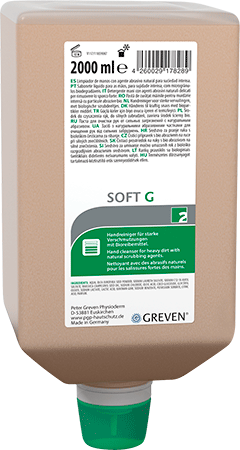 [CRG021] CRG021 - Contenitore crema detergenti mani per sporco medio forte SOFT G da 2lt