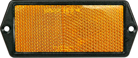 [CT21Y] CT21Y - Catadiottro retroriflettente 128x67 mm colore giallo