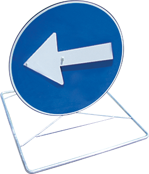 [CVGLH7080] CVGLH7080 - Cavalletto richiudibile +disco girev.da 60 CL 2 "direz.obblig.sin/des"