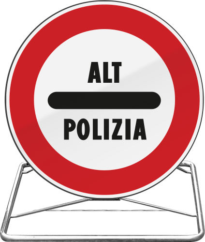 [CVGLR6098] CVGLR6098 - Cavalletto richiudibile con disco da 60 CL 1 "Fig.098 C.d.S."