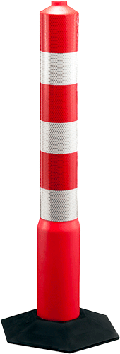 [DFS321] DFS321 - Delineatore h. 60 cm resistente urti e schiacciamenti 3 fasce rifr. HI