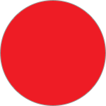 [DMD09R] DMD09R - confezione 20 dischi adesivi SAFE IN in PVC diametro 90 mm col.ROSSO