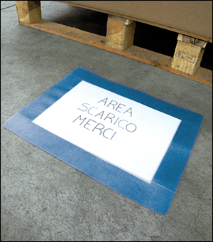 [DMTA4B] DMTA4B - conf.10 tasche adesive protettive SAFE IN in PVC f.to A4 colore BLU