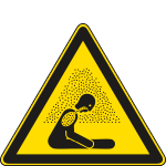 [E1115X] E1115X - Cartello pericolo atmosfera potenzialmente asfissiante EN ISO 7010