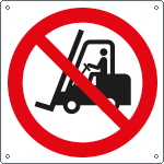 [E1321X] E1321X - Cartello divieto accesso ai carrelli elev..solo simbolo EN ISO 7010