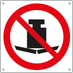 [E1340K] E1340K - cartello divieto appoggiare carichi pesanti solo simbolo EN ISO 7010