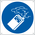 [E13501K] E13501K - cartello obbligo utilizzo rilevatore di gas simbolo EN ISO 7010 M048