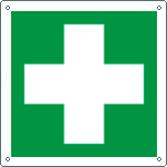 [E15101W] E15101W - Cartello emergenza primo soccorso solo simbolo EN ISO 7010
