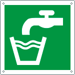 [E15157X] E15157X - cartello solo simbolo acqua potabile EN ISO 7010