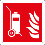 [E15165K] E15165K - Cartello antincendio estintore carrellato EN ISO 7010 F009