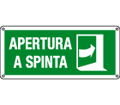 [E16143XS] E16143XS - Etichetta apertura a spinta freccia a destra