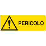 [E1709KS] E1709KS - Etichetta adesiva pericolo generale pericolo EN ISO 7010